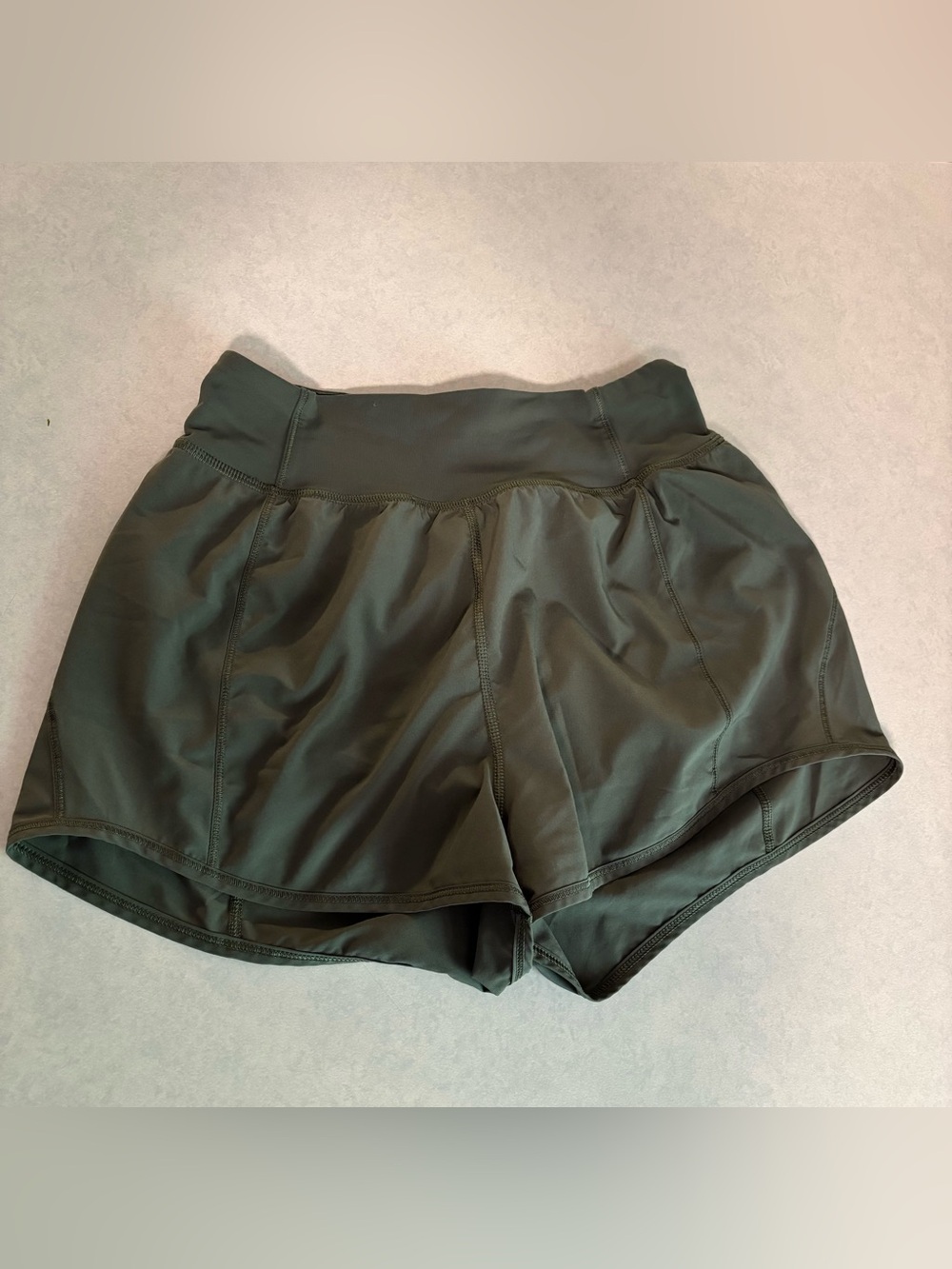 Green Lululemon Lean In Shorts